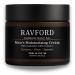 RAVFORD Men s Face Moisturizer | Hydrating & Refreshing Soft Smooth Comfortable Skin Lightweight Non-Greasy Fast-Absorbing Unscented Cream with Hyaluronic Acid & Vitamin C 2 oz