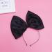 Minkissy Huge Bow Headband Candy Colored Hair Hoop Party Props Lovely Large Bowknot Hairband Party Props for Woman Girl(Black) - Buy Online on GoSupps.com