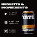 Yate Sparkling Yerba Mate - Original Golden | Organic Yerba Mate Tea - Low Calorie Natural Energy Drink (12 Pack - Buy Online on GoSupps.com