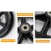 Wheelchair Front Wheel 8Inch Wheelchair Front Wheel(1 Pair) Solid Replacement Wheels for Wheelchair Rollators Walk 5/16"(8 Mm) Bearing/Gray(Black) - Buy Online on GoSupps.com