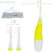 QLEBAO Electric Toothbrush for Children 6 Months to 5 Years | Sonic with LED Light & Smart Timer | Waterproof IPX7 | 2 Brush Heads | Baby Electric Toothbrush Yellow - Buy Online on GoSupps.com