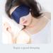 ECHOLLY Silk Sleep Eye Mask - 100% Soft Light-Blocking Eye Mask for Women Men - Includes 2 Pairs of Ear Plugs - Navy Blue - Buy Online on GoSupps.com