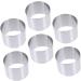 Zerodeko 12 Pcs Mousse Circle Mousse Making Molds Cheese Baking Ring Mold Non-Stick Baking Plate Round Art Baking Pan Round Cake Pan Cake Ring Mold Stainless Steel Household Micro-Wave Oven Silver 6x2pcs 6X6X5CMx2pcs - Buy Online on GoSupps.com