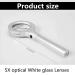 Spacmirrors Magnifying Glass Illuminated Magnifying Glass with 8 LED Lamps 5X Optics HD Lens Magnifier - Buy Online on GoSupps.com
