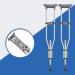 Crutches for Adults Underarm Crutches for Adjustable Crutches a Pair of Underarm Crutches Anti- Slip Elderly Aluminum Crutches Height- Adjustable Folding Band Springs Warm Life - Buy Online on GoSupps.com