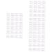FOMIYES 288 Pcs Eyebrow Stickers Eyebrow Kit Eyebrows Shaper Eyebrow Tools Eyebrow Shaper Disposable 1 count (Pack of 1) Whitex3pcs