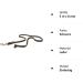 Copcopet Black Dog Leash - Premium Cowhide Soft Drag Line with Chrome Carabiner | 3m x 8mm Braided Fat Leather | Made in Germany - Ideal Dog Accessories - Buy Online on GoSupps.com