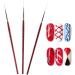 Nail Brush Professional Nail Tape Tool Kit Art Din Nail Art Brush Manicure Tool for Fake Acrylic andNailNice Processed