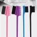 Dual Edge Eyebrow Brush and Comb Portable 2 In 1 Double Sided Eyelash Hairline Control Shaper Hair Brush Makeup Grooming Tool for Women Girls Pink - Buy Online on GoSupps.com