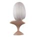 MapofBeauty Fashion Girl White Natural Short Straight Wig with Smooth Bangs - Premium Ladies Wig for Effortless Style - Buy Online on GoSupps.com