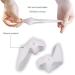 Silicone Gel Toe Separator - Bunion Protector & Toe Straightener - Foot Care Orthopedic Corrector (White) - Alleviate Shoe Friction - Buy Online on GoSupps.com