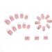 24pcs French Glitter Pink & Heart Design False Nails - Short Stick on Press on Nails with Removable Glue - Fake Nails for Women & Girls Nail Art - 0235Y54 - Buy Online on GoSupps.com