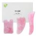 Gua Sha Rosenquarz Facial Care 100% Nature Guasha Set Gua Sha Stein for Anti-Aging Anti-Folding Your Face (3 PCs) Pink Rose 3Pgua Sha Board