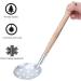 Alomejor 2 Pcs Ice Fishing Scoop Scoop Skimmer Ice Slush Scoop with Wood Handle Winter Outdoor Fishing Shovel Ice Tools Metal Wood Design - Buy Online on GoSupps.com