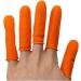 Anti-Slip Latex Finger Protectors - 100pcs Portable Caps for Enhanced Grip & Protection - Orange Color - Buy Online on GoSupps.com
