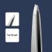 Slant Tip Tweezer Double Stainless Steel Eyebrow Remover with Brush Multipurpose Makeup Tool Precision Clamping - Buy Online on GoSupps.com