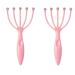Scalp Massager,Handheld Claw Head Massager for Deep Relaxation & Stress Reduction in The Office Home SPA. Pink (2-Pack)