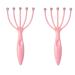 Scalp Massager,Handheld Claw Head Massager for Deep Relaxation & Stress Reduction in The Office Home SPA. Pink (2-Pack)