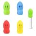 Andiker toothbrush cover 6 pieces fish form silicone travel toothbrush head protective cover macaron color toothbrush brush cap suitable for travel business trip (4)