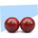 BUIFULSIC Wooden Massage Device - 2-Stick Hand Roller Ball for Wrist Strength & Relaxation - 5cmx5cm Red Bamboo Fitness Tool - Buy Online on GoSupps.com