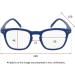 Silac Reading Glasses Unisex - Rectangular +3.00 Diopter - Light Durable & Comfortable - Blue Rubber 7501 for Men & Women - Buy Online on GoSupps.com