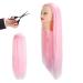 Cosmetology Shop Window Doll Head - Long Pink Hair Styling Practice Tool for Beauty Students & Teachers - Buy Online on GoSupps.com