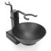 Premium Stainless Steel Shaving Brush Holder & Soap Dish - Professional Black Shaving Bowl for Men | International Shipping - Buy Online on GoSupps.com