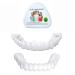 Flipped warm 2 pairs of veneers teeth set at the top and bottom wrong teeth veneers teeth to put on dentures of provisional teeth for men women