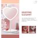 Minkissy LED Love Heart Desktop Makeup Mirror - Touch Sensor Cosmetic Mirror for Home Dormitory - Buy Online on GoSupps.com