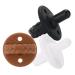 Itzy Ritzy Sweetie Soother Pacifier Set of 3 - Silicone Newborn Pacifiers with Collapsible Handle, Two Air Holes for Safety - Coffee & Cream, White/Tan/Brown - Ages Newborn & Up - 1 Count - Buy Online on GoSupps.com