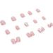 Butterfly Square False Nails Short 24Pcs Glitter French Press on Nails with Elegant Pearl Designs Nude Glossy Acrylic Fake Nails Stick on Nails for Women and Girls Nail Art Manicure Decoration Butterfly Designs - Buy Online on GoSupps.com