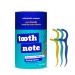 Toothnote Portable Dental Floss Picks Tooth Picks Eco-Friendly High Toughness Biodegradable Floss Sticks - Individual Package for Daily Travel Camping School - Mint Flavor 1Box (45pcs) New 1 Box