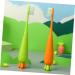 Minkissy 12 STK Carrot Toothbrushes for Kids | Fun Children's Hand Toothbrushes | Train Healthy Dental Habits - Buy Online on GoSupps.com