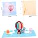 Toyvian 4 Pcs Hot Air Balloon Card Valentines Day Card Celebration Card Fathers Day Card Party Card Birthday Card Christmas Card Wedding Cards Anniversary Card 3d Halloween South Korea - Buy Online on GoSupps.com