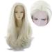 BGHJUE Blonde Lace Front Wig - 26-Inch Silk Straight Heat Resistant Synthetic Wig for Women - Glueless & Stylish - Buy Online on GoSupps.com