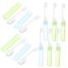 10th portable toothbrush travel toothbrush manual toothbrushes collapsible toothbrush tongue cleaning brush folding toothbrushes for on the way foldable toothbrush small head suitcase