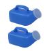 Urinals for Men and Elderly 2000ml Plastic Bedpan Bottle with Lid Spill Proof Urinary Bottle Male Urinal Pee Bottle Travel Camping Urine Collection Containers 2 Pack