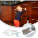 Hinkyoung 4 Pcs Invisible Drawer Locks - Child Safety Latches for Baby Proofing Cabinets & Furniture - Buy Online on GoSupps.com