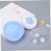 Portable Baby Puff Box Soft Face Body Cosmetic Puff Box Round Baby Sponge Container Blue The baby on the body of the box/80 - Buy Online on GoSupps.com