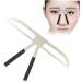 DOITOOL 2pcs Eyebrow Shaper Stencil Kit Eyebrow Ruler Tool Eyebrow Stencil Kit Eyebrow Card Stainless Steel - Buy Online on GoSupps.com