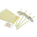 Rimiko 16 pieces of ear candles for cleaning ear wax removered candles organic beeswax ears candle pin non-toxic ear candle with protective slices and cotton swabs 2 free detox foot pavement