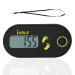 Sortable digital pedometer 3D digital pedometer with clip carefully follow steps/calorie consumption/activity time for men women go running activity black