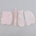 Guasha Board Jade Face Massager Crystal Energy Pink Stone 1Pcs (Color : Army Green)