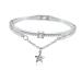 Minkissy star-jewelry bracelet women's bracelet sun and moon bracelet crystal pearl bracelet gemstone bracelet bracelet for women Miss Celebrity Silver 19.5*1.2cm