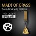 Solid Brass Bear Bell with Whistle for Hiking, Biking, Fishing & Climbing - Buy Online on GoSupps.com