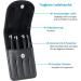 Rikans Precision Tweezers Set Pack of 4 Black Professional Tweezers Handy Carry Pouch Superior Stainless Steel Tweezer Set Splinters Eyebrows Facial or Ingrown Hair Blackheads Remover - Buy Online on GoSupps.com