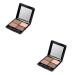 Beavorty 2pcs 4 Eyeshadow Makeup 4 Color Eyeshadow Palette Matte Eyeshadow Makeup Eye Shadow Make up 1 Count (Pack of 1) As Shownx2pcs