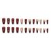 RikView Medium Red Glitter Press on Nails - 24 Pack Square Acrylic Full Cover - International Shipping Available - Buy Online on GoSupps.com