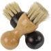2-Piece Shoe Polish Applicator Brushes with Wooden Handle - Strong Bristles Pig Hair Brush for Shoes Care - Buy Online on GoSupps.com
