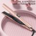 Two-in-One Cylindrical Hair Straightener & Curling Iron - Multi-Function Styling Tool in Gold & White | Lightweight Compact Design for Effortless Hair Styling - Buy Online on GoSupps.com